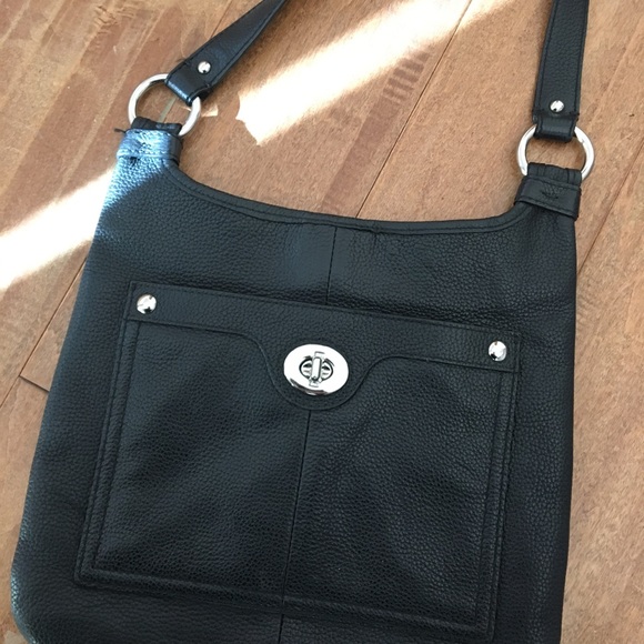 Coach black leather cross body bag - Picture 2 of 3